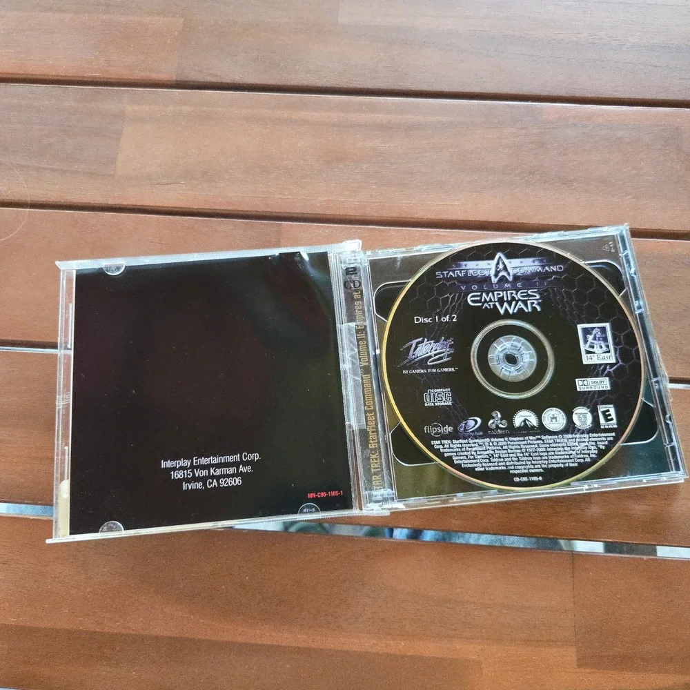 VTG Star Trek Starfleet Command Volume II Empires At War PC Game Black Unisex OS